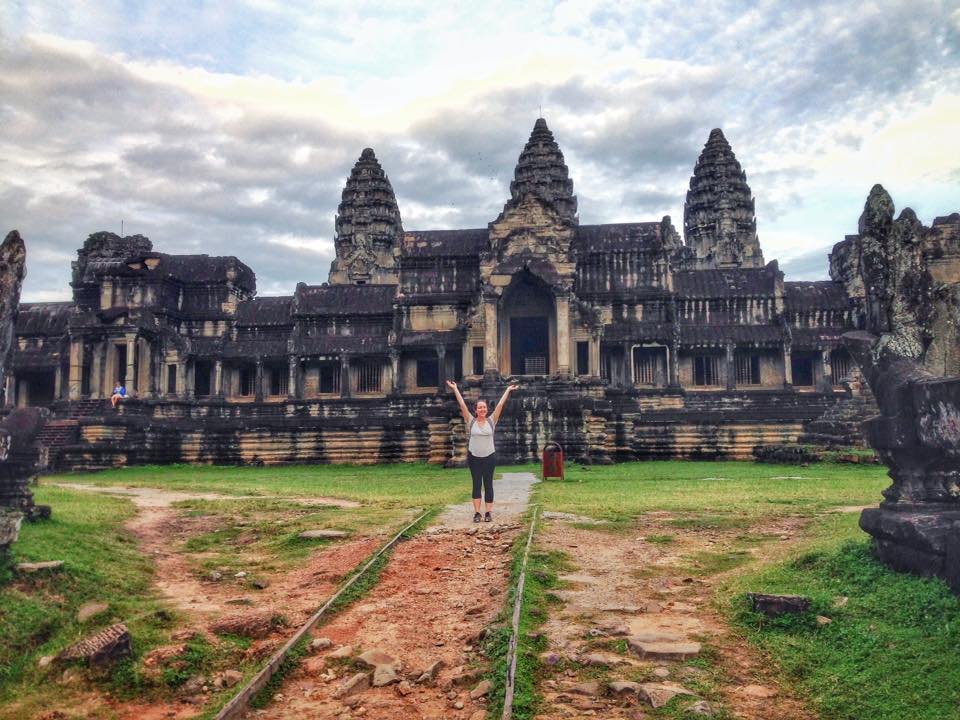 angkor wat from the back entrance