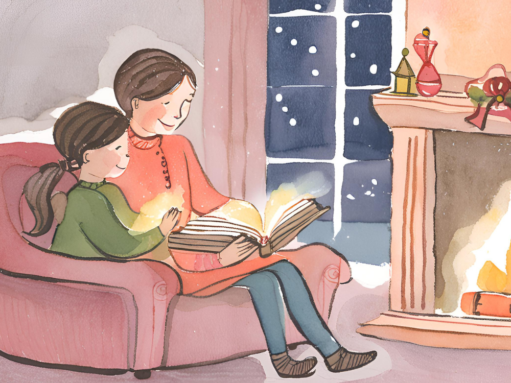 christmas books for kids and adults illustration