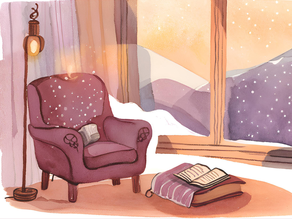 cosy winter books to read in january illustration