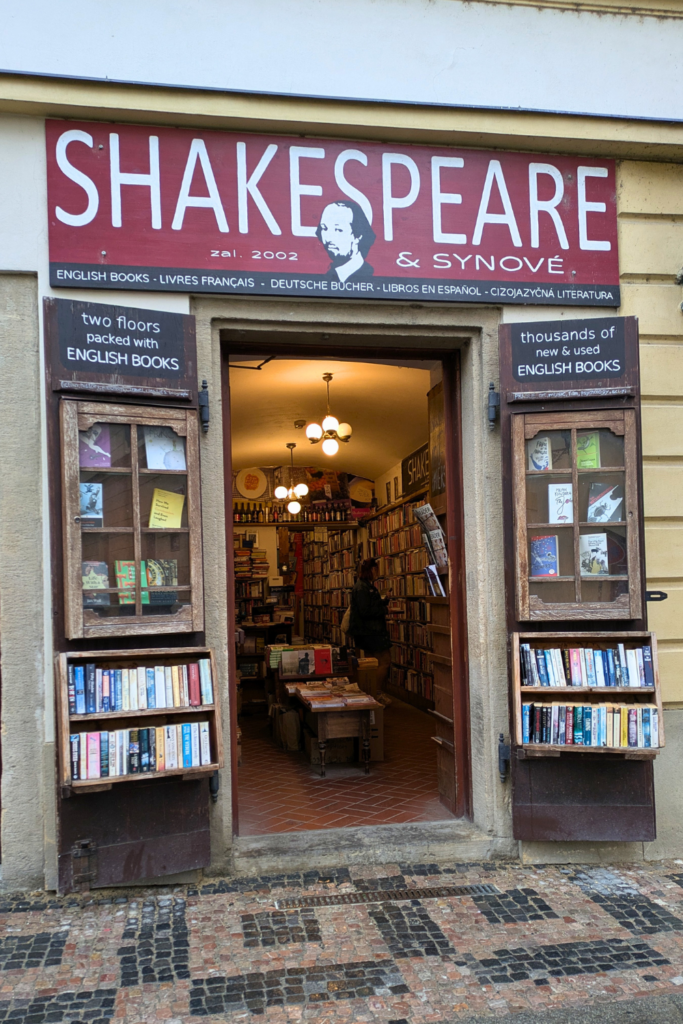 shakespeare and sons bookstore prague